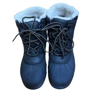 L.L. BEAN Women’s Waterproof Insulated Black Boots TEK 2.5 Winter Snow Size 8.5M